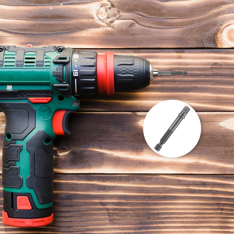 Socket Adapter, 6 Pieces, Socket Adapter Set, 1/4 Inch Hex