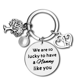 Nanny Gifts from Grandchild Nanny Keyring Nanny Appreciation Gift Grandma Gift Babysitter Gifts Thank You Gift for Nanny Daycare Child Caregiver Gift Mothers Day Birthday Gift Thanksgiving Day Gift