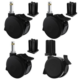 4 Pack 70360 Locking Caster with Insert Compatible with Weber Genesis E-310 Spirit 2009-2012, E400 E600 Summit Series Grill Parts 2007-2019, E210 E310 E320 S330 Series 2007-2016