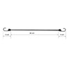 Joneaz Rubber Bungee Cords with Metal Hooks Heavy Duty Outdoor