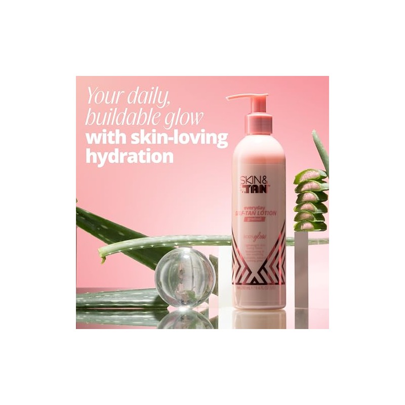 SKIN & TAN Body Glow Gradual Self Tan Lotion -