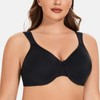 MELENECA Women's Plus Size Full Coverage Seamless Non-Padded Minimizer Bra,