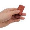 Fidget Slider Red Sandalwood Stress Relief Engraved Fingertip Fidget Slider