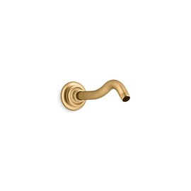 Kohler k-72775-2MB Artifacts Shower Arm and Flange, Vibrant Moderne Brushed Brass