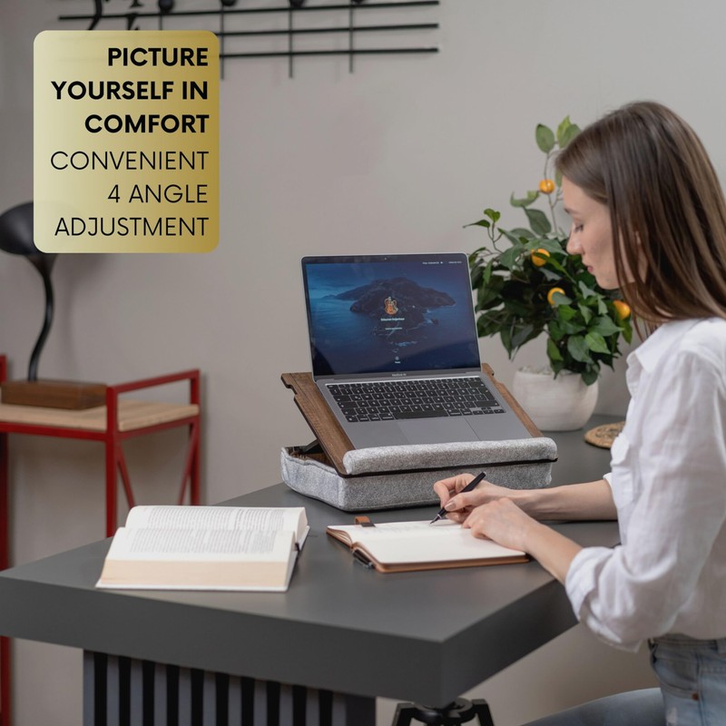 Vigo Wood Lap Desk for Laptop - Laptop Tray with
