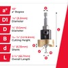 Amana Tool 55227 Carbide Tipped Countersink with No Burning and