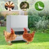 PETSITE 50 lbs Capacity Metal Chicken Feeder, Weatherproof No Waste