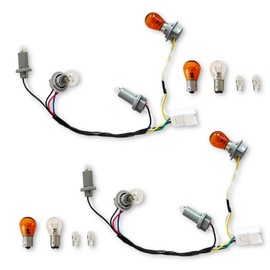 92450-3Q000 92450 3q000 Tail Lamp Socket Holder and Wiring Harness with 16 Halogen Bulbs Fit for Hyundai Sonata 2011-2014, Exterior, Tail Rear Brake Light Harness (2PCS)