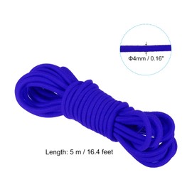 PATIKIL 16.4 Feet Chinese Jump Rope, Colorful Stretch Skip Rope Chinese Elastic Rope Ankle Jumping Rope for Outdoor Exercise, Blue