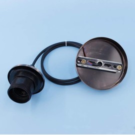 Pendant Light Fitting,Ceiling Rose Pendant with Lamp Holder Fitting Accessories Kit Set for E27 Screw-Type Bulb Light Copper(Pack of 1)