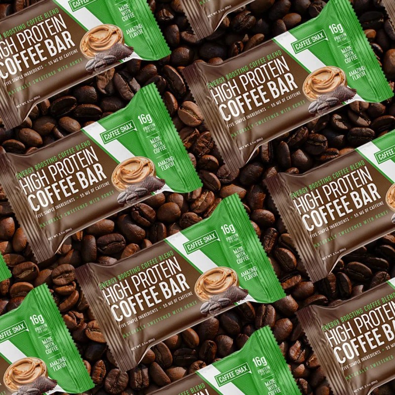 Barra De Proteína De Café Energético, Hecha Con Cinco Ingred