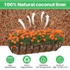 WenYa 2Pcs Hanging Basket Liner, 24 Inch Pre-formed Molded Coco