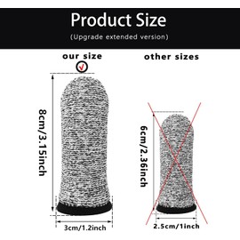 ZFYOUNG-Zfyoung 40PCS Cunas para dedos resistentes a los cortes