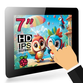 OSOYOO 7-Inch Touch Screen RPi DSI Display for Raspberry Pi 5, 4, 3 Model A, B - 800x480 IPS Monitor, Plug-and-Play Compatible with Raspberry Pi OS Ubuntu Kali RetroPie, etc
