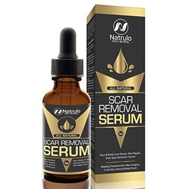Natrulo All Natural Scar Serum - 1oz Face & Body Spot Remover, Skin Repair