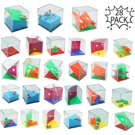 28 PCS Mini Cube Puzzle Box Set | Maze Puzzle Box, IQ Mind Games, Fidget Toys, Brain Teaser Games for Kids and Adults | Party Favors | Stress and Anxiety Relief Toys