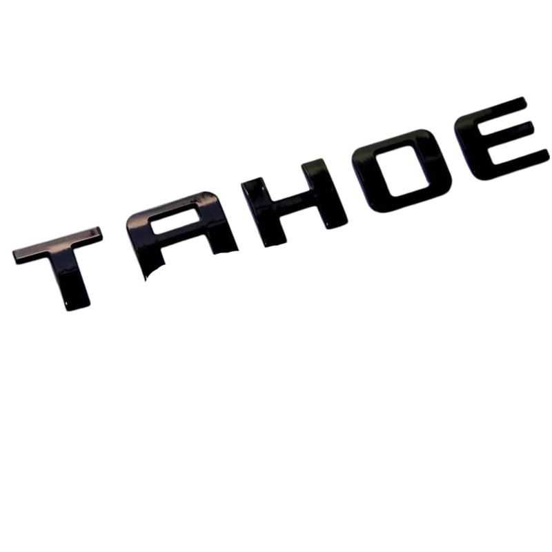 3pack Gloss Black Tahoe Nameplate Emblems Letter Badge Compatible with