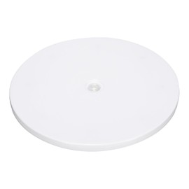 PATIKIL 9 Inch Heavy Rotating Swivel Stand with Steel Ball Bearings, 360° Rotation Turntable Lazy Susan Base for Big Screen TV Computers Monitors, White