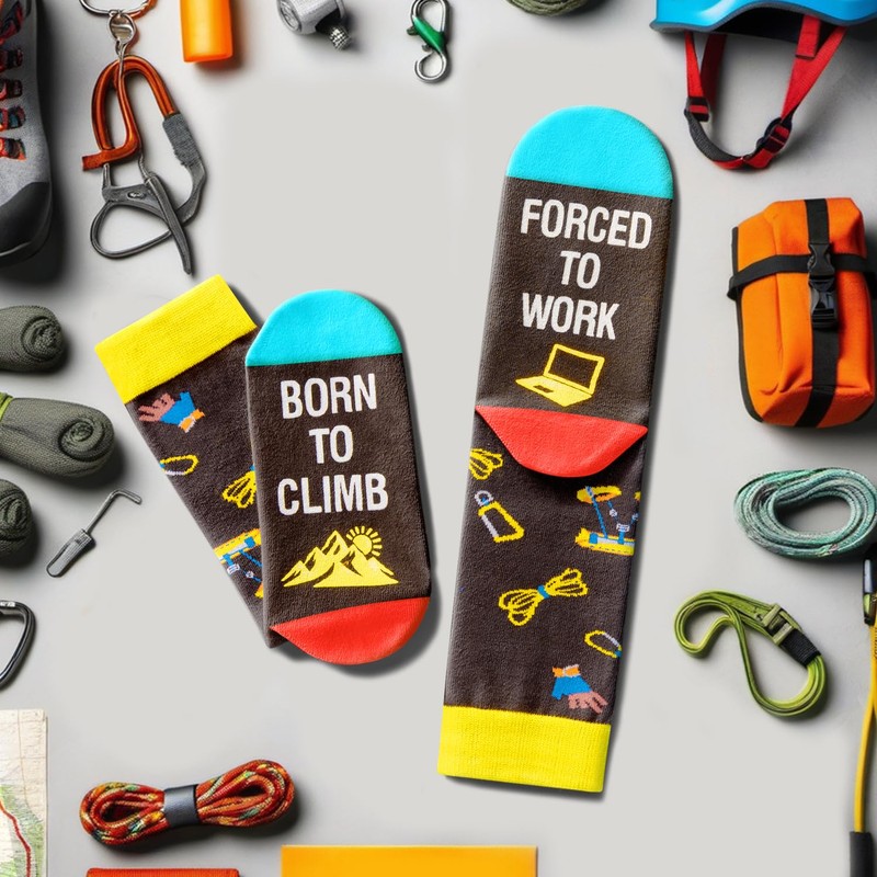 Zmart Rock Climbing Gifts For Men Women - Socks For
