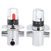 Brass Thermostatic Shower System Hot Cold Water Mixing Temperature Control
