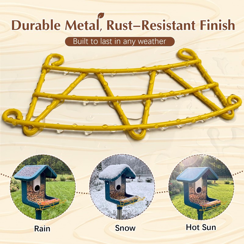 Feekoon Metal Perch Extender Compatible with Bird Buddy Bird Feeder