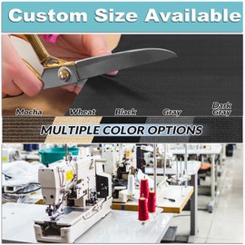 Amagenix 6'X 11' Sun Shade Cloth for Pergola Cover, Mesh Tarp 90% Sunblock Net for Garden Outdoor Patio, Dark Grey (We Make Custom Size)