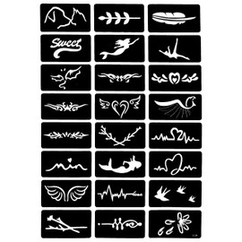 Tattoo Stencil Template 80 Stencils on 4 Sheets Set Sienna