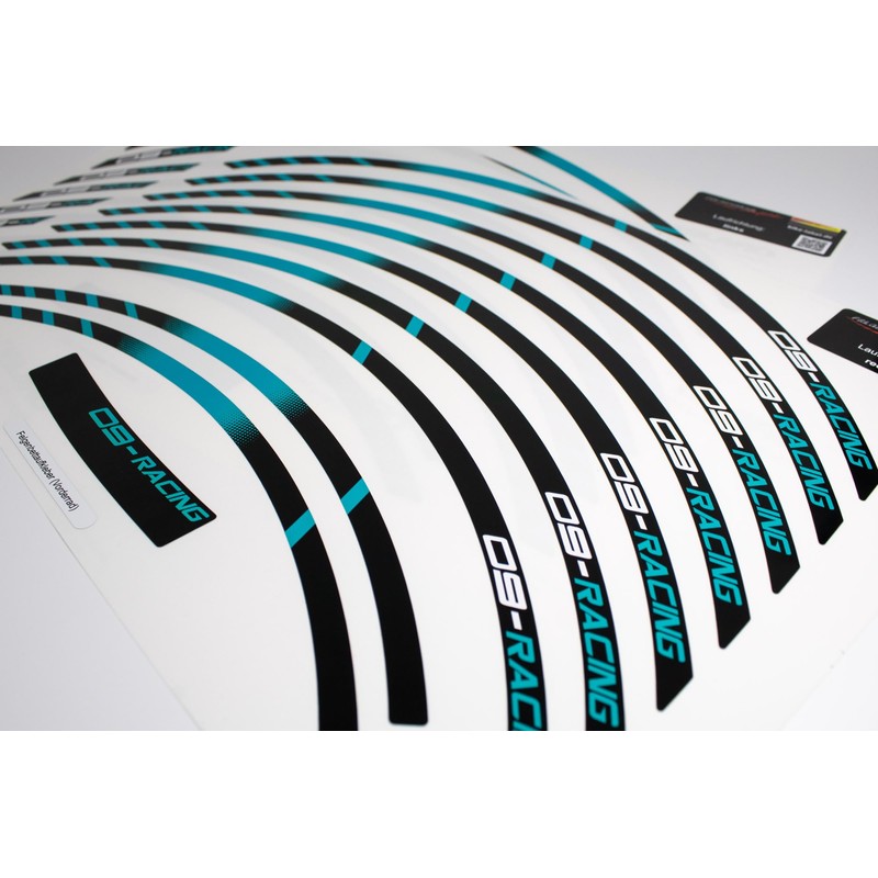 Felgenrand Aufkleber Motorcycle Compatible with Yamaha MT-09 Midnight Cyan X710159VA