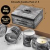 Citronella Candles Set - 4-Pack Natural Soy Wax Candles