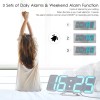 SJTR Reloj 3d Led Digital De Pared Con Alarma Control