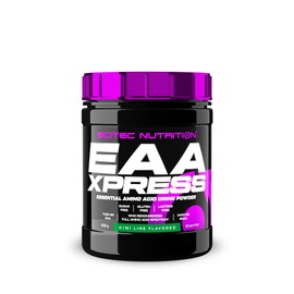 Scitec Nutrition EAA Xpress Flavored Essential Amino Acid Supplement Beverage Powder with Sweeteners, 400g, Kiwi Lime