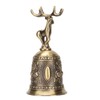 Deer Shape Hand Bell Vintage Plating Process Rustproof Polished Finish