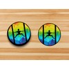 Ninja Warrior Inspired Obstacles Stickers Featuring Salmon Ladder, Jumping Spider