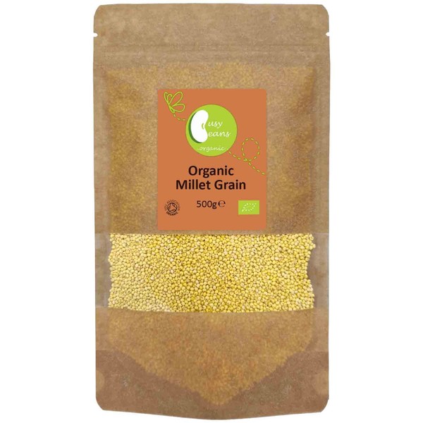 Organic Millet Grain - Certified Organic - by Busy Beans Organic (500g)