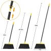 Kefanta Indoor Outdoor Angled Broom with Adjustable Handle for Housekeeping