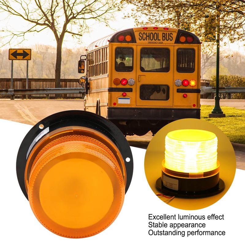 LED Warning Light Electrical Flashing Excellent Luminescence Car School Bus