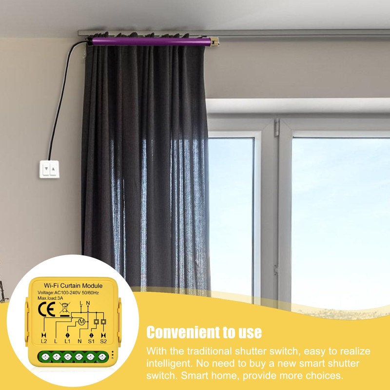 WiFi Smart Roller Shutter Switch Module, Pack of 4 WiFi