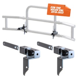 Mockins 2018-2023 V0lvo VNL Series Bumper Guard Mounting Bracket Set | Heavy-Duty All-Weather Front Bumper Bracket w/Hardware Included to Attach Deer Guard V0lvo VNL Series 18-23 Semi Truck Models