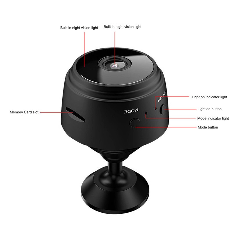 720P HD Surveillance Camera, Remote Monitoring with App Direct Connection,