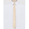 [Allegra K] Men's Necktie Low Tie Flat Stripe Adjustable Zipper