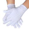 White Cotton Gloves, Soft Cotton Gloves, Silver Inspection Gloves For