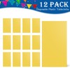 12 Pack Yellow 54 x 108 Inch Disposable Plastic Tablecloths