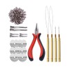 YANTAISIYU Kit De Herramientas Para Extensiones De Cabello Con Microanillos