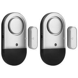 Adiwo Door Alarm Window Alarm, Pack of 2 Window Alarm, Burglary Protection, Door Alarm Sensor, Home Security Against Theft, for Your Home, Child Safety, Shop Safety, Burglar Alarm System