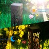 Auto Sensing Solar Garden Lights Waterproof Lawn Lamp Hollow Ground