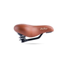 Via Veneto Bazam - Vintage Bicycle Saddle with Springs Volare XL Ergofit by Bassano Selle, Made in Italy, Comfortable and Ergonomic Retro Saddle for Bicycles and City Bikes, Adults, Unisex, Colour