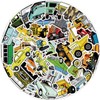 Vehicle Stickers for Laptop (Pack of 50), Gift for Children,