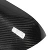1 Pair Rearview Mirror Cap Carbon Fiber Horn Style Protective