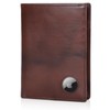 Polare Luxury RFID Blocking Leather Passport Holder Travel Wallet for