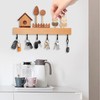 Tefola Key Holder Wall Mount, Decorative Wooden Key Hooks Rustic
